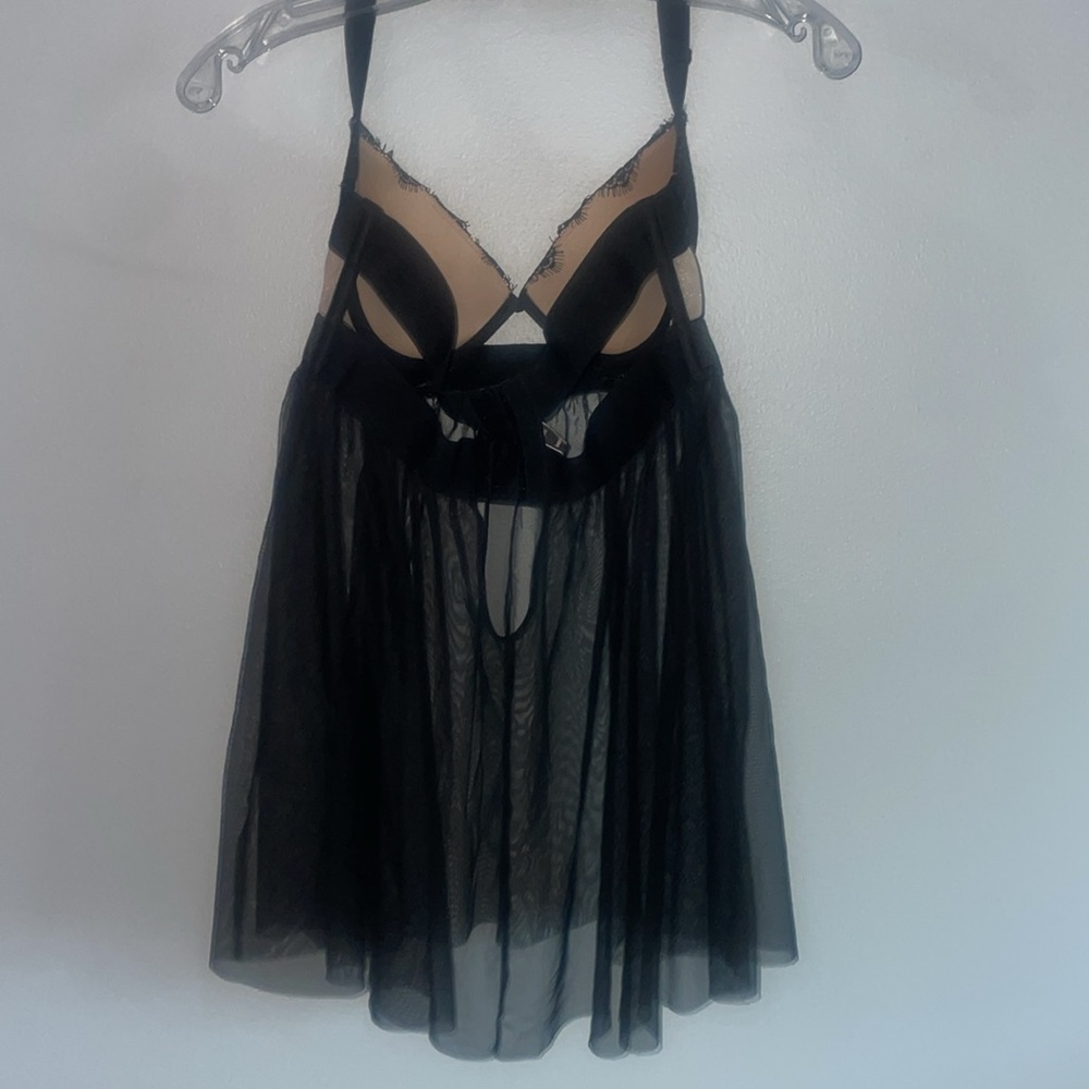 Victorias Secret Eyelash Lace Babydoll Bra Size 34DD - Picture 6 of 12
